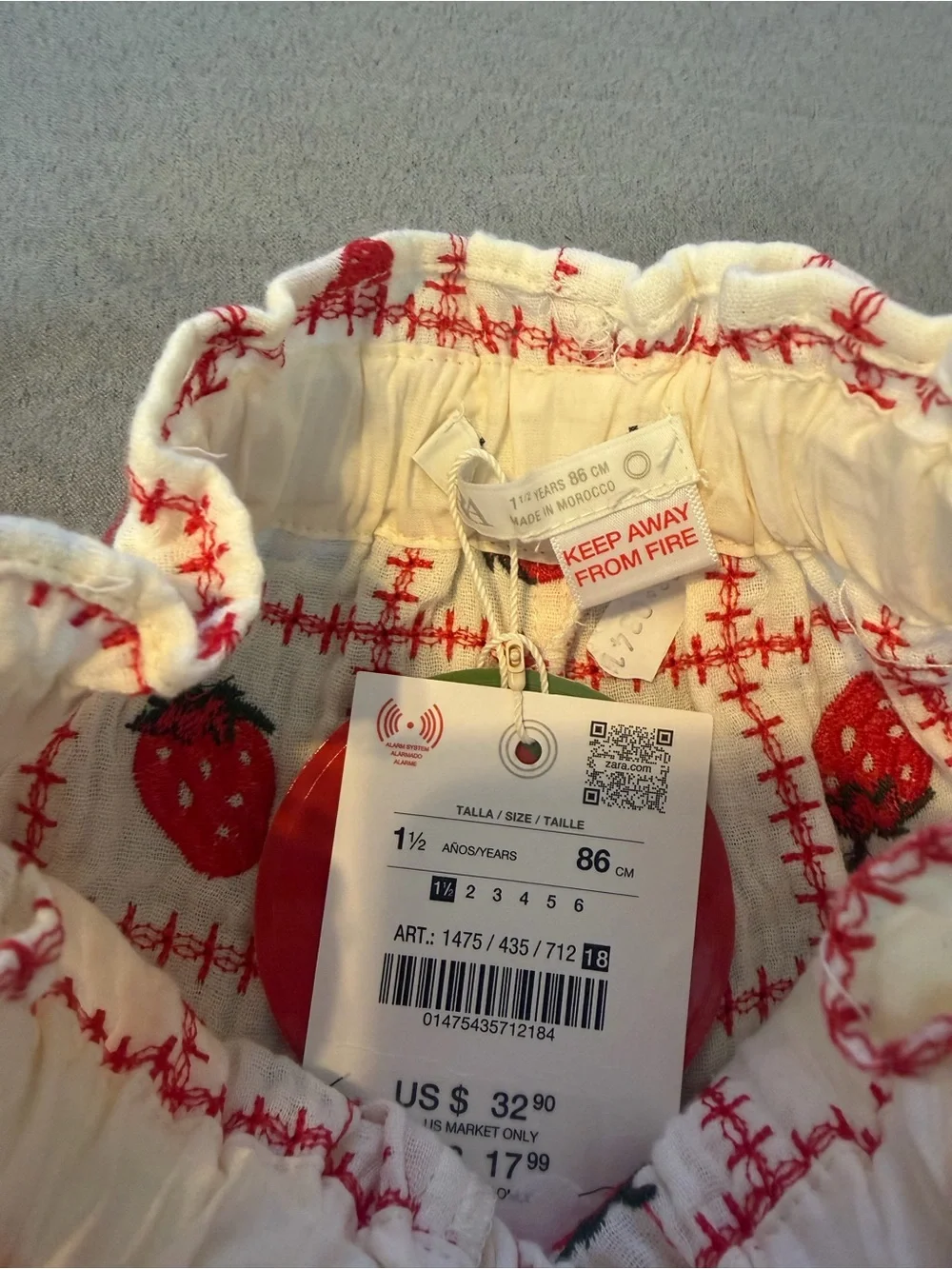 NWT Zara Strawberry Set